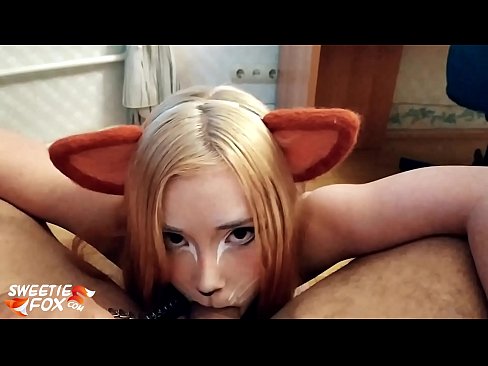 ❤️ Kitsune залгих дик, булэг нь түүний аманд Супер порно манайд ❤